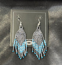 Beaded Dangle Fringe Earrings