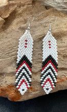 Brick Stitch Beaded Dangle Earrings