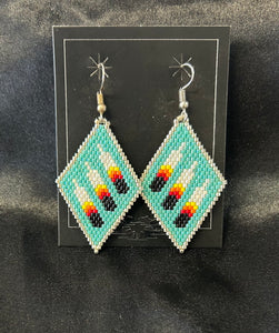Brick Stitch Dangle Earrings