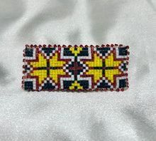 Beaded Hair Barrette 2 1/8"