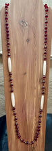 34" Hairpipe & Glass Bead Necklace