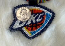 Beaded Cord Necklace w/ OKC Medallion 26"