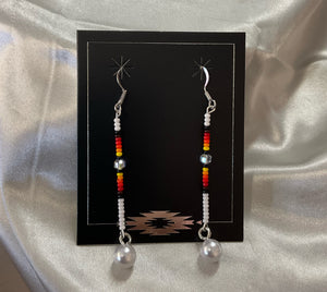 Straight Bead Dangle Earrings*