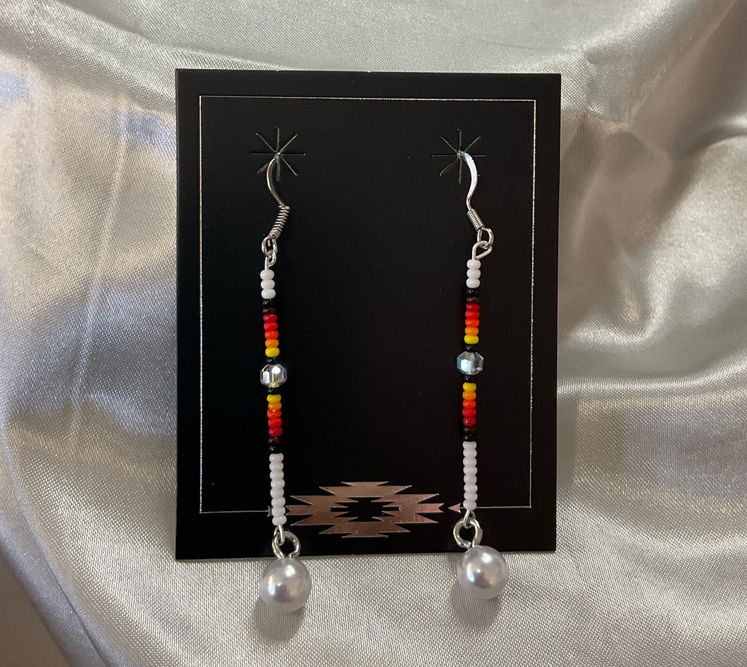 Straight Bead Dangle Earrings*