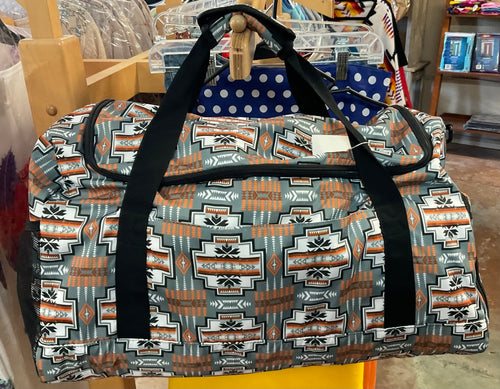 Native Print Duffle Bag