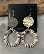 Wampam Shell Dangle Earrings