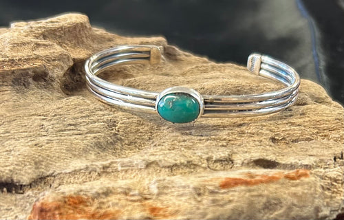 Emerald Valley Turquoise Sterling Silver Bracelet
