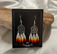 Brick Stitch Beaded Dangle Earrings