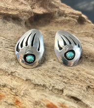Bearpaw Sterling Silver Turquoise Earrings