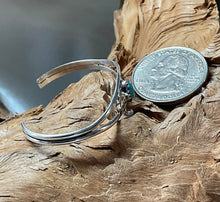 Sterling Silver w/ Kingman Turquoise Baby Cuff Bracelet