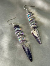 Wampum Shell Earrings 2"