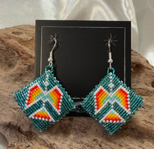 Beaded Water Bird Earrings