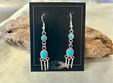 Sleeping Beauty Turquoise Sterling Silver Earrings