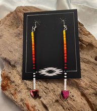 Straight Beaded Dangle Earrings