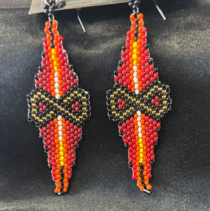Brick Stitch Dangle Earrings