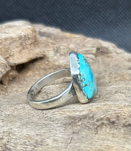 Turquoise Mountain Sterling Silver Ring (Size 8)