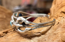 Sterling Silver Bracelet w/ Sleeping Beauty Turquoise