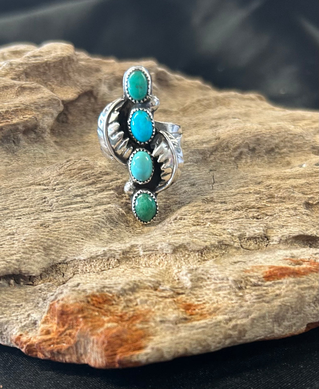 Multi Turquoise Sterling Silver Ring