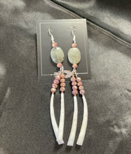 Dentalium Shoulder Duster Earrings