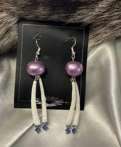 Dentalium Shell Earrings
