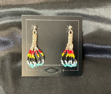 Hex Bead Stud Earrings