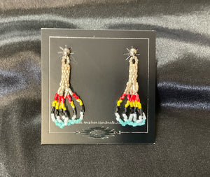 Hex Bead Stud Earrings