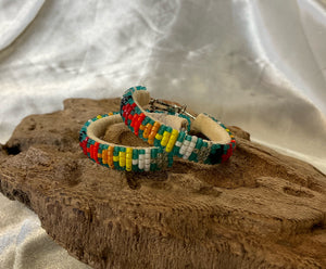 Beaded Hoop Earrings