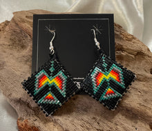 Beaded Water Bird Earrings