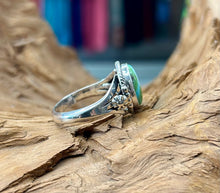 Sterling Silver w/ Sonoran Turquoise Ring size 10