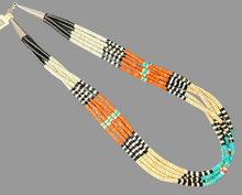 Santo Domingo Five-Strand Heishi Necklace 18"