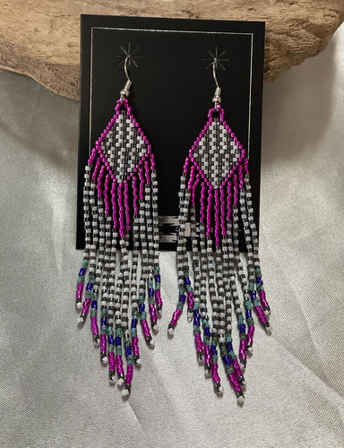 Beaded Dangle Earrings**
