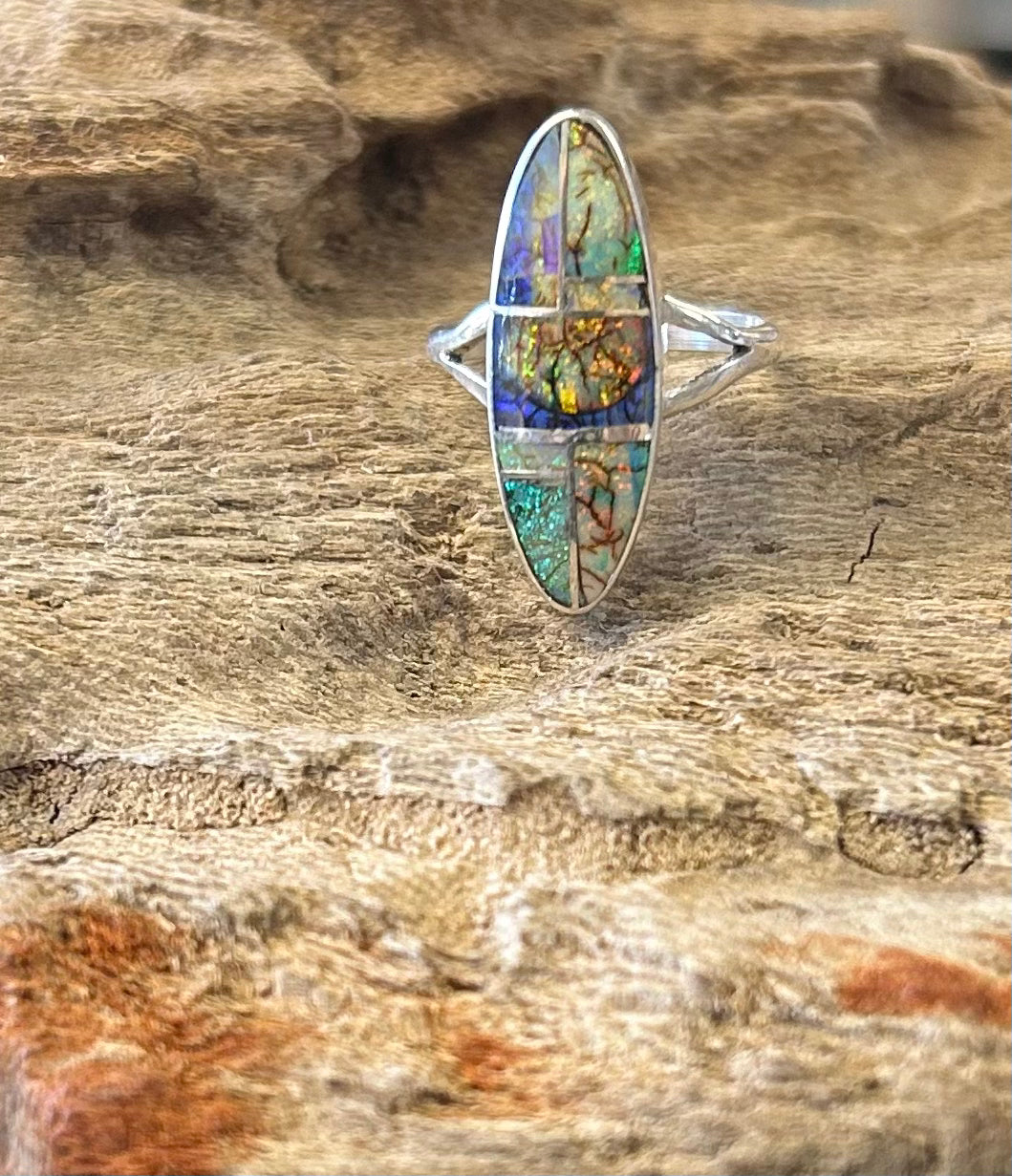 Opal Sterling Silver Rings