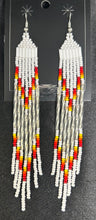 Beaded Dangle Earrings 4.5"
