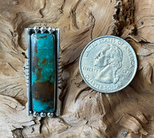 Sterlng Silver w/Red Skin Turquoise Ring Size 6