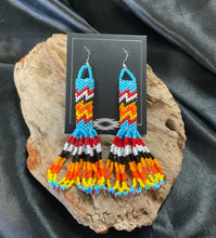 Peyote Stitch/Fringe Dangle Earrings