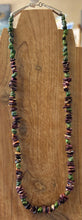 Santo Donming Purple Spiny & Turquoise Chunk Necklace 20"
