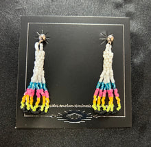 Hex Bead Stud Earrings