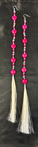 12" 5 tier Heart Shoulder Dusters Earrings