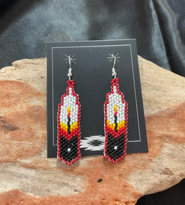 Brick Stitch Dangle Earrings *
