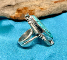 Skyhorse Turquoise Sterling Silver Ring (sz. Adjustable)