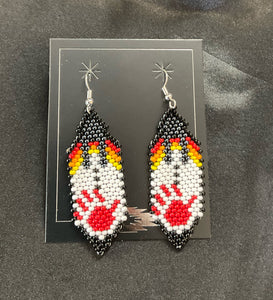 Brick Stitch Dangle Earrings *