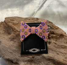 Beaded Hair Bow Barrette