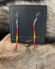 Hand Beaded Straight Dangle Earrings*