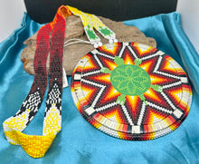 30" Turtle Medallion w/ Beaded Necklace