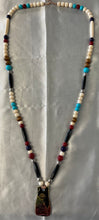 Hand Painted Slate Rock Necklaces
