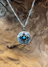 Sterling Silver w/sleeping beauty turquoise Necklace