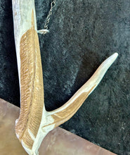 Hand Carved Elk Antler Eagle Wall Decor 29"