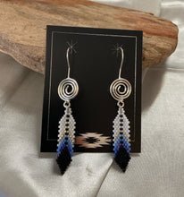 Brick Stitch Beaded Dangle Earrings