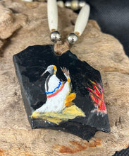 32" Hand-Painted Slate Rock Necklace By: Bill McCulley