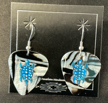 Original Painted Guitar Pick Earrings By Seth Kingfisher